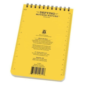 Notitieboek 10.1 x 15.2cm, 100 paginas, horizontale spiraal geel - rite in the rain