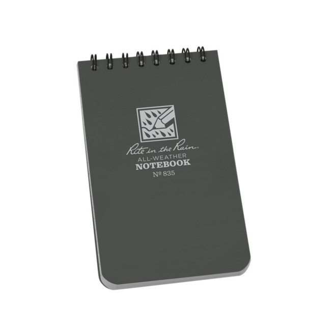 Notizbuch 3 x 5 grau - Rite in the rain