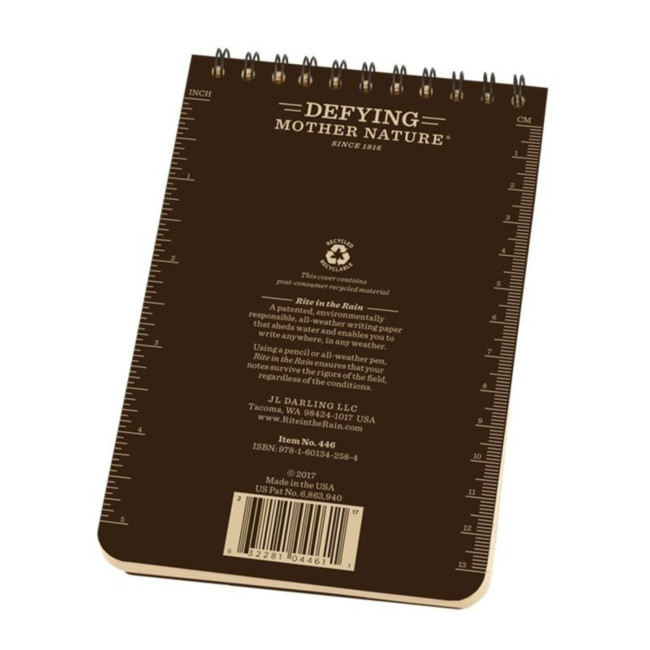 Notebook 4 x 6 marron - Rite in the rain