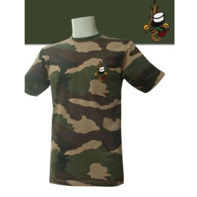Tee shirt manches courtes camo brode legion - Patrol Equipement