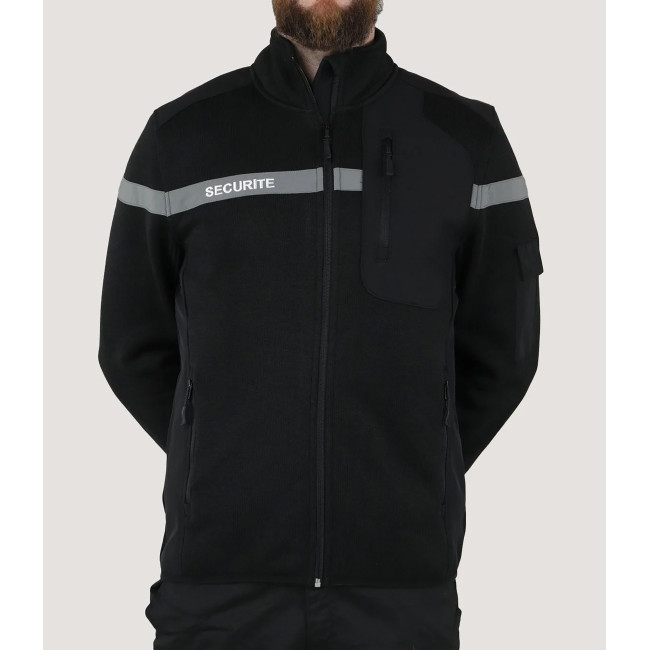 Gilet micro-polaire sécurité Nevada noir - Force Series