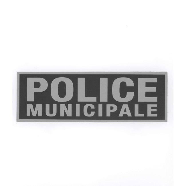 Bandeau Police Municipale inversé 10 x 30 cm - Patrol Equipement