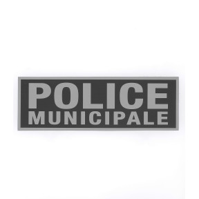 Bandeau Police Municipale inversé 10 x 30 cm - Patrol Equipement