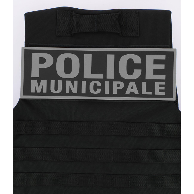 Bandeau Police Municipale inversé 10 x 30 cm - Patrol Equipement