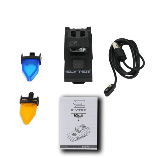 Lampe mlb gen3 avec tete rotative, chargeur vhl et secteur, filtre bleu et jaune - Elyter