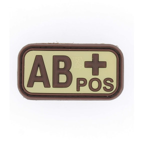 Bloedgroep patch AB+ Coyote - JTG