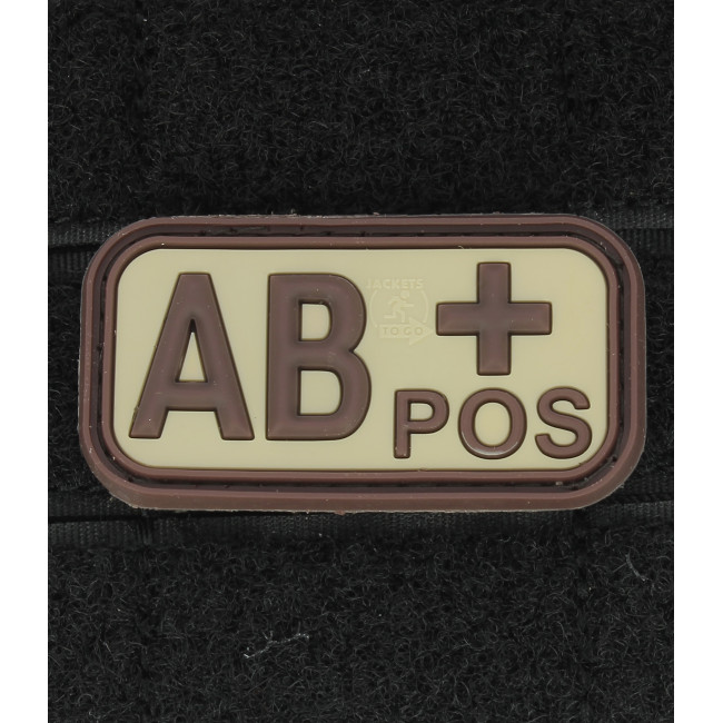 Patch groupe sanguin AB+ Coyote - JTG