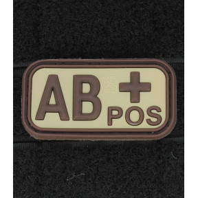 Bloedgroep patch AB+ Coyote - JTG