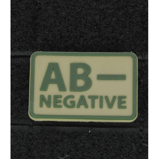 Lot De 2 Patchs Groupe Sanguin A- Coyote - Helikon - Velcro - Dimensions 3,8x2,5 Cm - Pour équipement Tactique, Sac, Veste