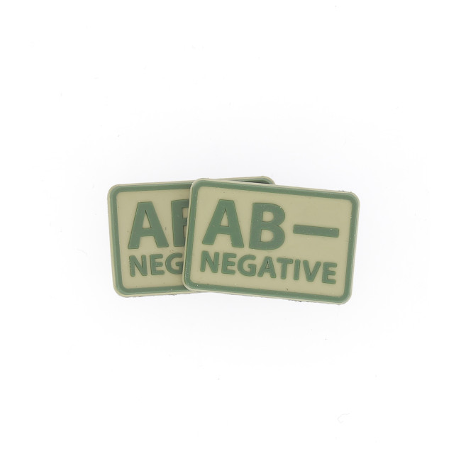 2er-Set Blutgruppen-Patches AB- Coyote - Helikon