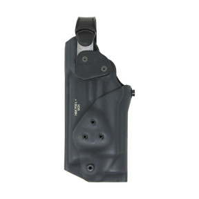 Holster roto hk p30 & lampe m3x rh niv ii kydex noir + deport bas 6500.6106 - Radar