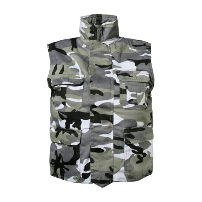 Gilet rangers enfant Camo Gris urbain - Percussion