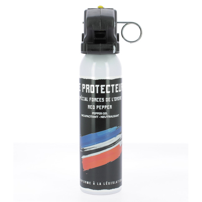 Pfeffergel-Spray für Ordnungskräfte 100ml mit Griff - Le Protecteur