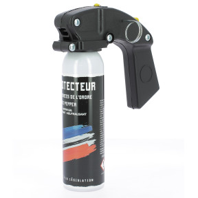 Pfeffergel-Spray für Ordnungskräfte 100ml mit Griff - Le Protecteur