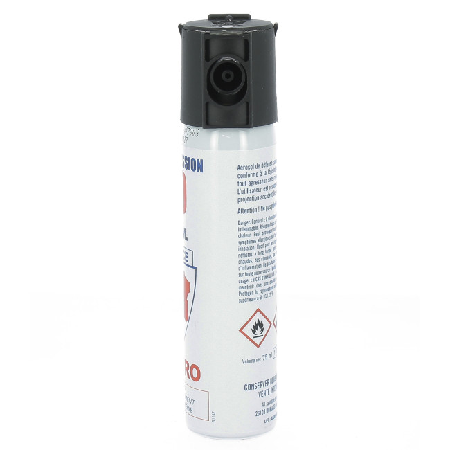 Aérosol de défense Gaz 75ml - Le Protecteur