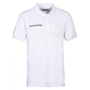 Polo com grande janela de identificação Segurança Privada - Branco - CityGuard