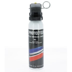 Aérosol anti-agression GEL CS 100ml avec poignée - LPSA