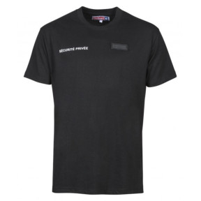 T-shirt met borduurvenster kenteken Particuliere Beveiliging - Zwart - CityGuard