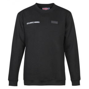 Bluza z okienkiem na numer do wyhaftowania Ochrona Prywatna - Czarna - CityGuard
