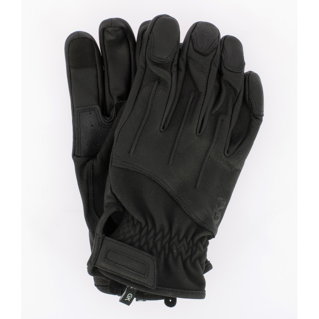Bi-materiaal handschoenen van leer en amara Draco - GK Pro