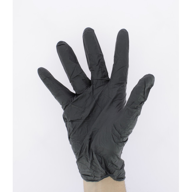 100 nitriel handschoenen A925 poedervrij voor eenmalig gebruik Zwart - Portwest