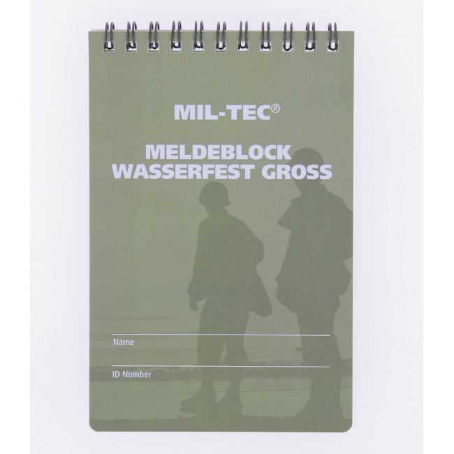 Carnet étanche waterproof grand format - Miltec