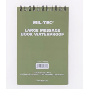 Wasserdichtes Notizbuch Großformat - Miltec