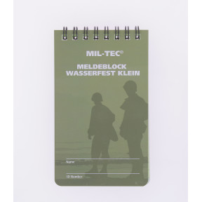 Carnet étanche waterproof petit format - Miltec
