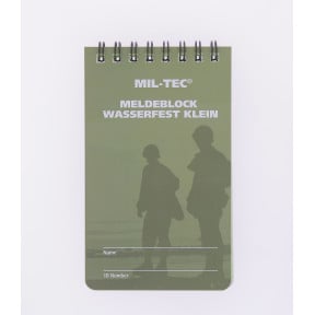 Carnet étanche waterproof petit format - Miltec