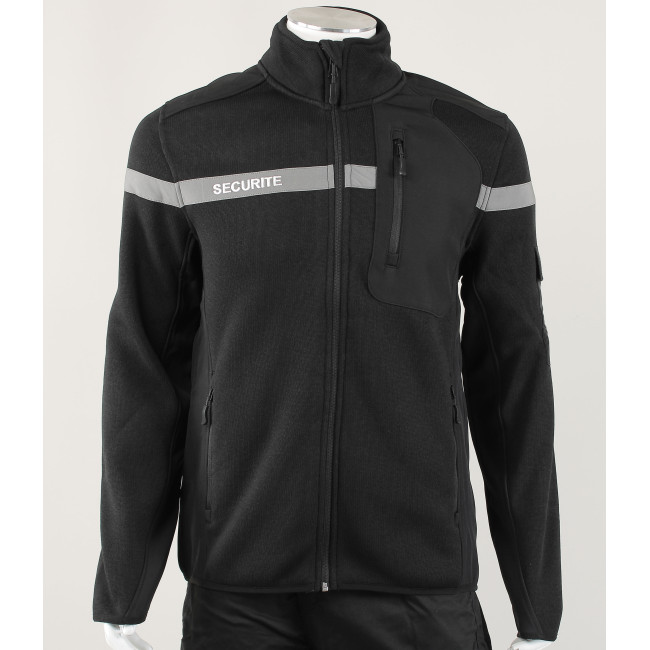 Gilet micro-polaire sécurité Nevada noir - Force Series