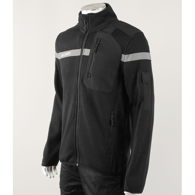 Nevada zwart micro-fleece veiligheidsvest - Force Series