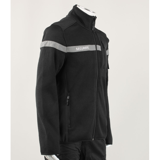 Gilet micro-polaire sécurité Nevada noir - Force Series