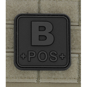 Vierkante patch bloedgroep B+ blackops - JTG