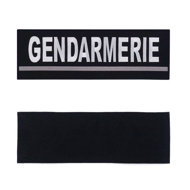 Bandeau d'identification Gendarmerie brodé Gris - Patrol Equipement
