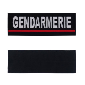 Bandeau d'identification Gendarmerie brodé Rouge - Patrol Equipement