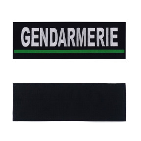 Gesticktes Identifikationsband Gendarmerie Grün - Patrol Equipement