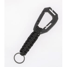 Porte-clés paracorde av. Mousqueton molle noir - Miltec