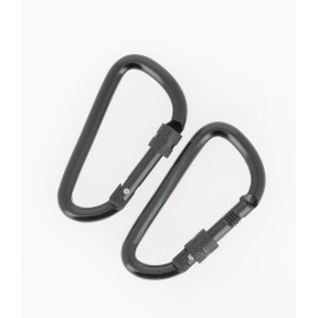 Lot de 2 mousquetons à vis 8mm - Highlander