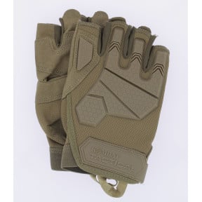 Alpha Tactical Coyote Vingerloze Handschoenen - Kombat Tactical