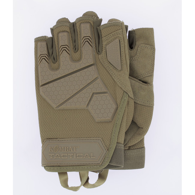Alpha Tactical Coyote Vingerloze Handschoenen - Kombat Tactical