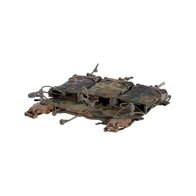 Panneau avant pour gilet porte-plaques avec porte chargeur triple multi-calibre MX234 -Flecktarn - Lindnerhof