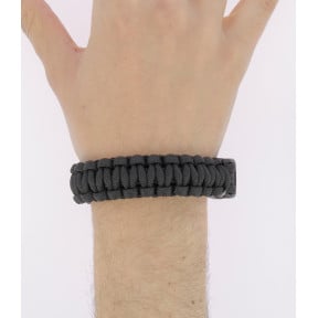 Bracelet Paracorde 2,2cm Noir - MilTec