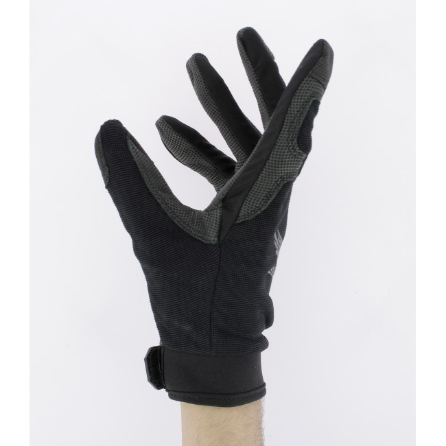 Gants de tir avec paume en cuir Noir - Defcon 5