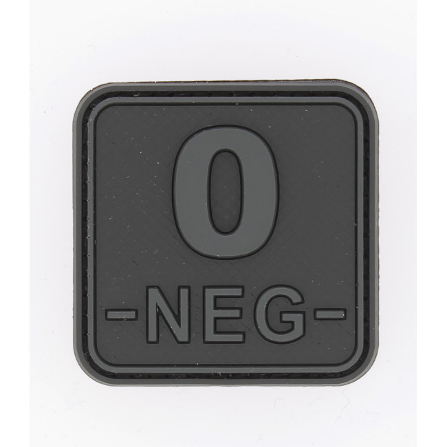 Patch carré groupe sanguin O- blackops - JTG