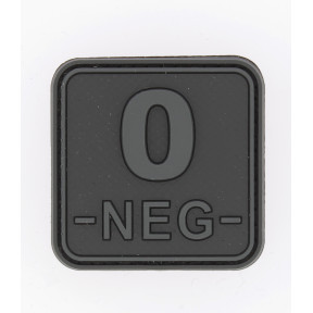Patch carré groupe sanguin O- blackops - JTG