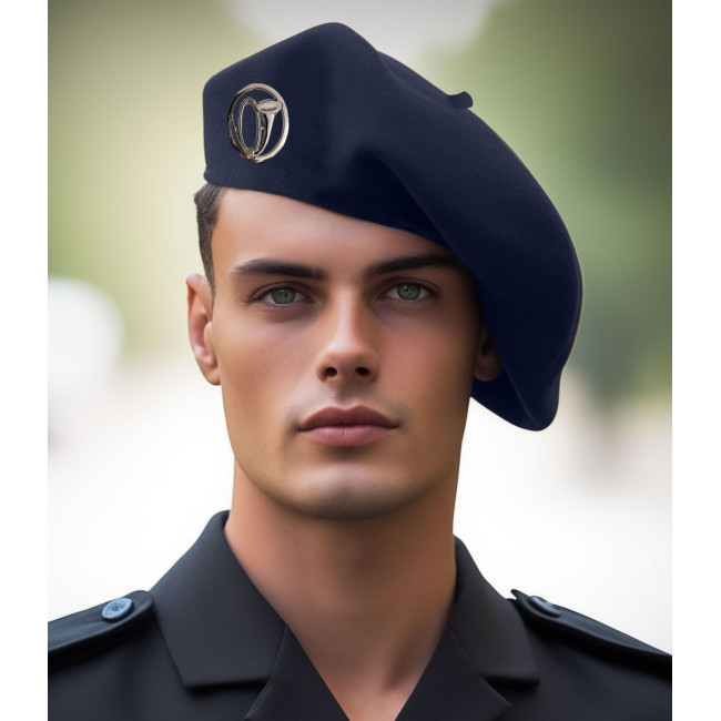 Beret wojskowy alpejski granatowy 100% wełna - Patrol
