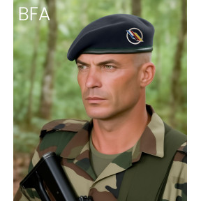 Militärbarett BFA mit Lederrand - Patrol Équipements