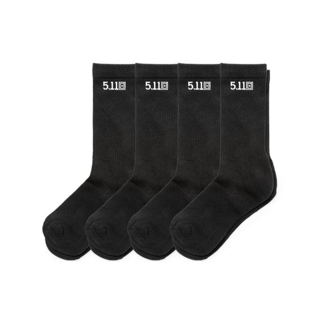 Set van 4 paar sokken duty ready crew zwart - 5.11 Tactical