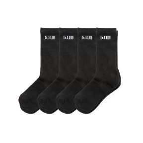 Set van 4 paar duty ready crew sokken zwart - 5.11 Tactical