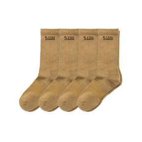 Set von 4 Paar Duty Ready Crew Socken US Dark Coyote - 5.11 Tactical